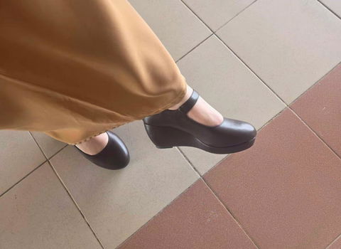Ruby Mary Jane Buckle Wedge
