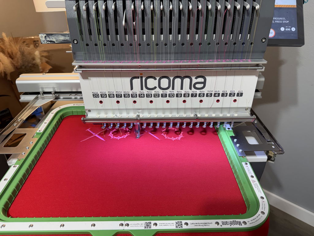 MaggieFrame Magnetic Hoop 9.5" | 240x240mm for Ricoma (Not For EM1010)