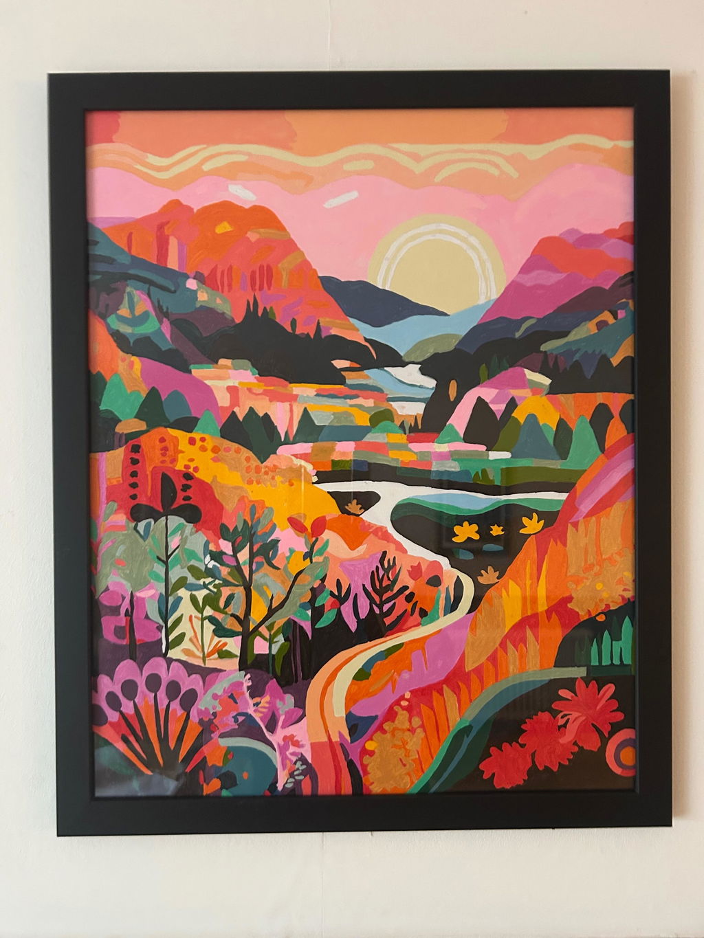 Flower Creek in the Sun - Paint by Numbers Kit