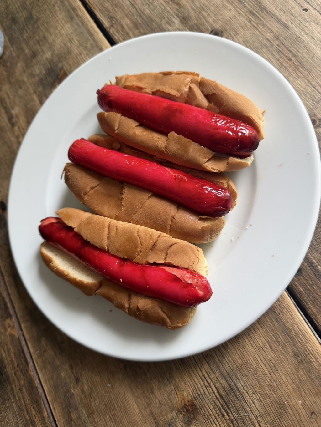 Red Hot Dogs - Jordan's Natural Casing Red Frankfurters - 3 lb