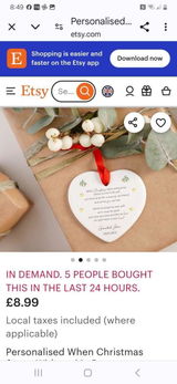 Etsy customer review photo