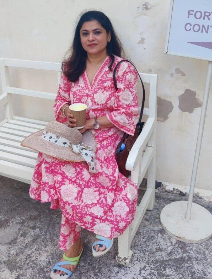 Rose Pink Sanganeri Print Co-ord Set