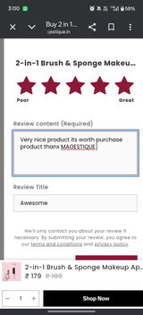 Anonymous review photo