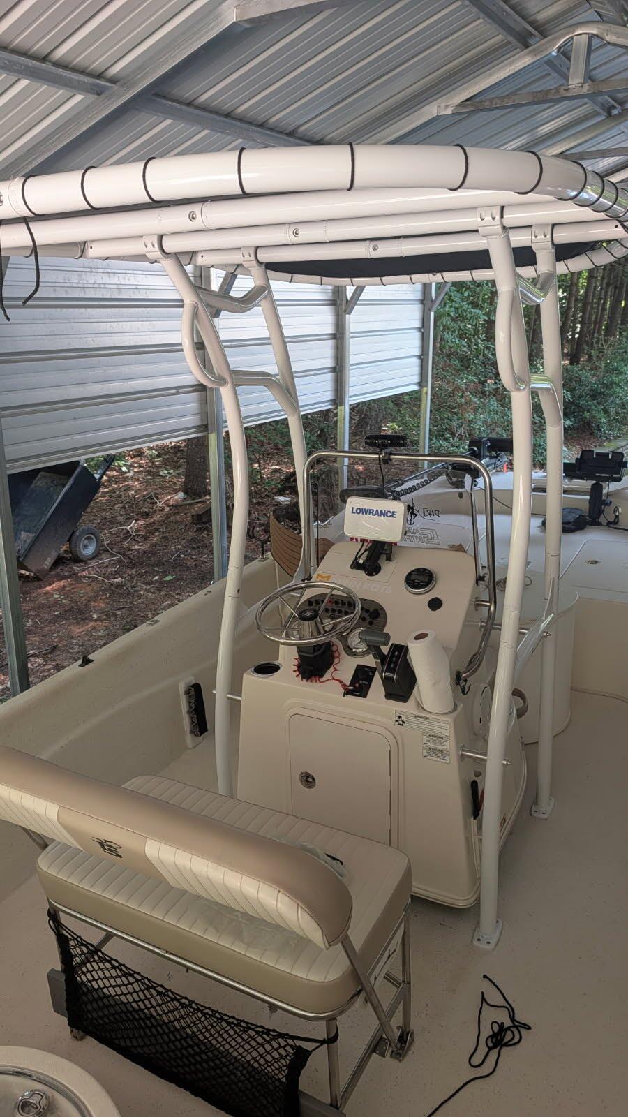 White Powder Coated Pro 600 Heavy Duty T-Top