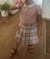 Ensemble  d'été Jupon  + chemise enfant fille - Rose
