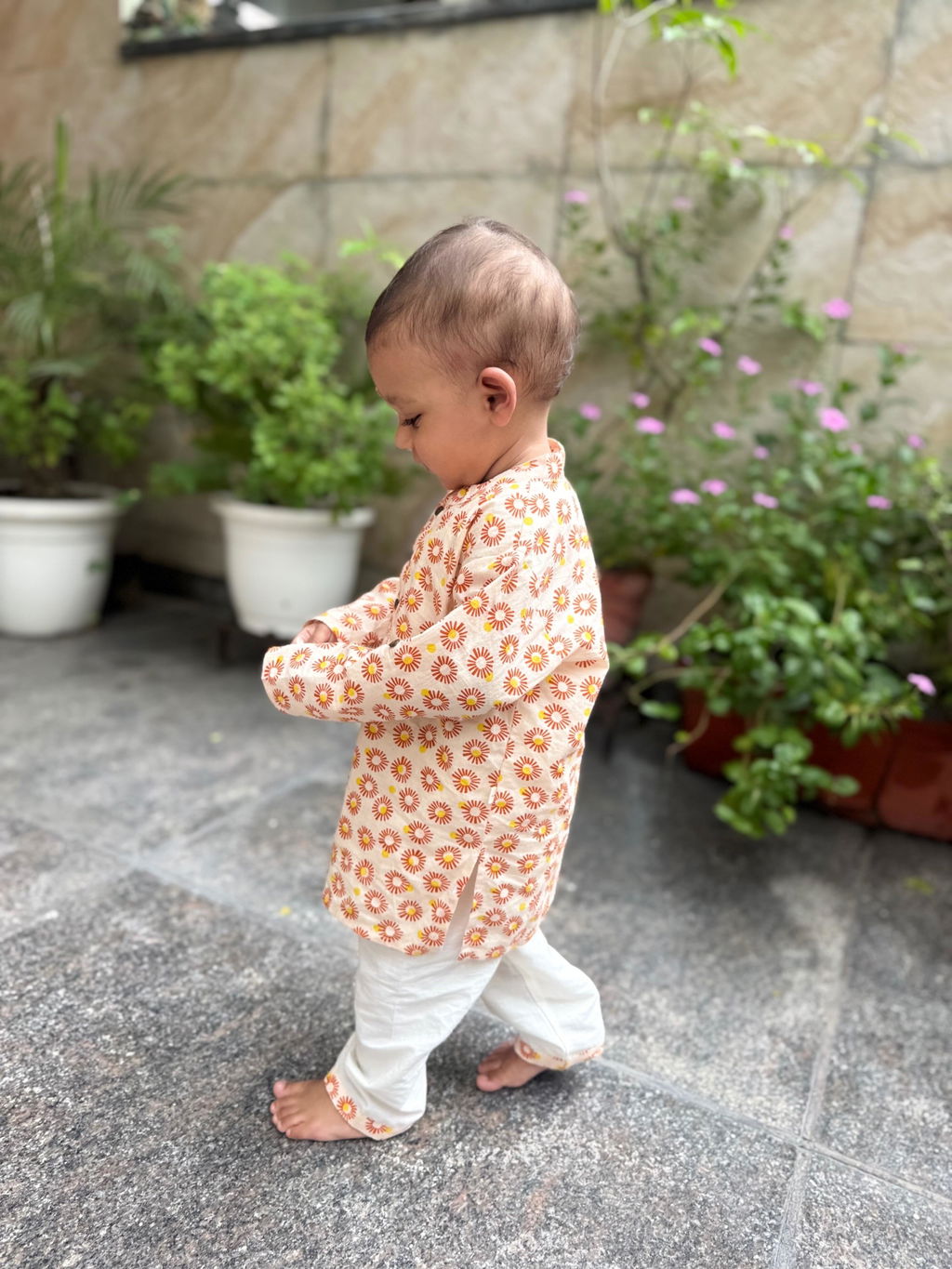 Sunflower Cotton Kurta Set