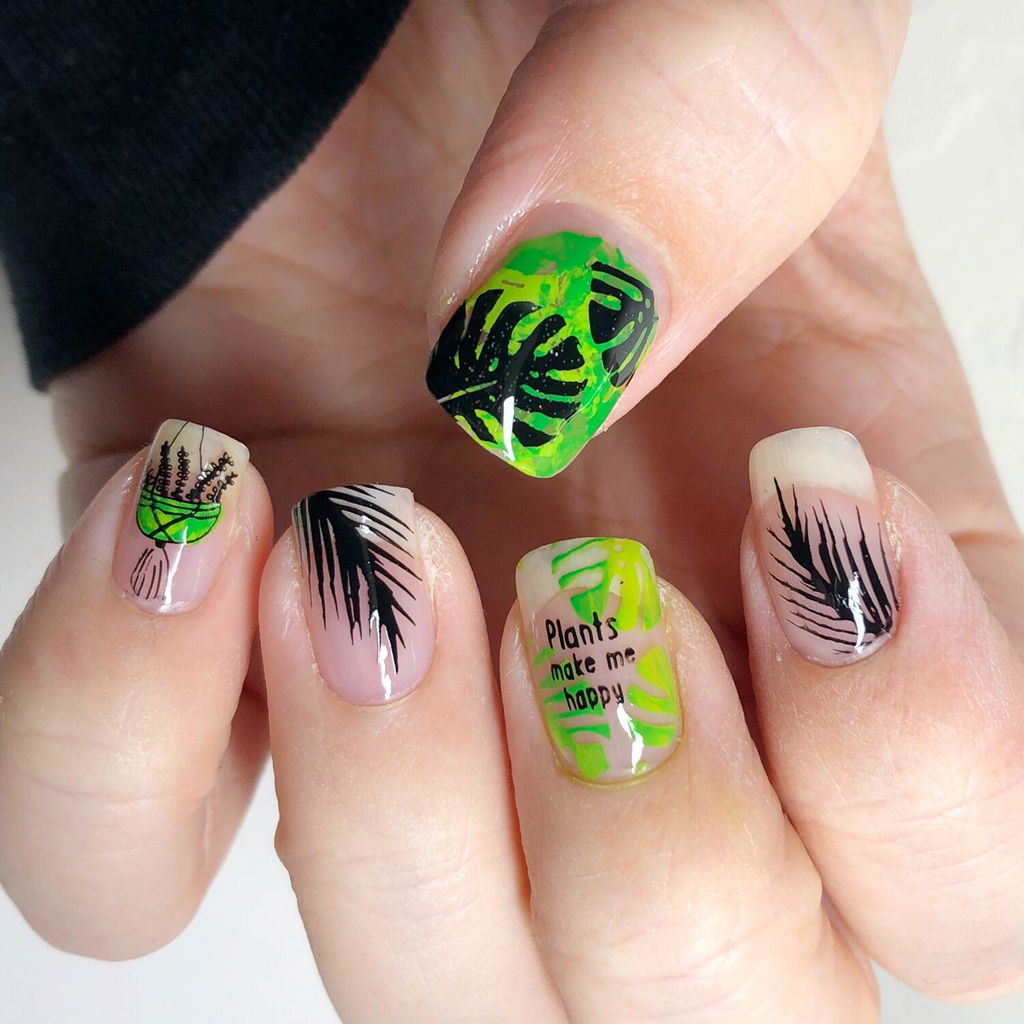CYO Design Contest: Wave Your Palms (m095) - Nail Stamping Plate