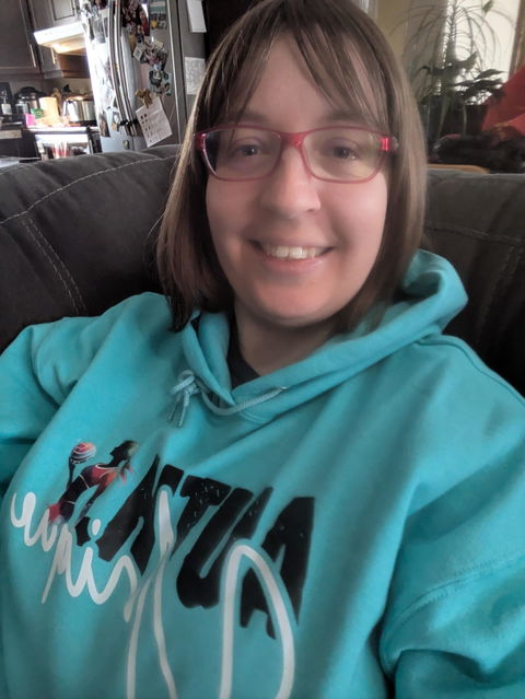 Hoodie – Authentiquement Unique (Turquoise & Noir)