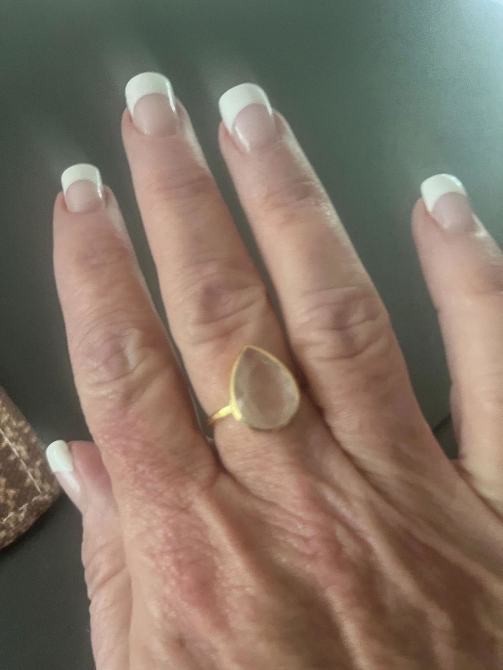 Lia Ring • Rose Quartz • Gold Plated