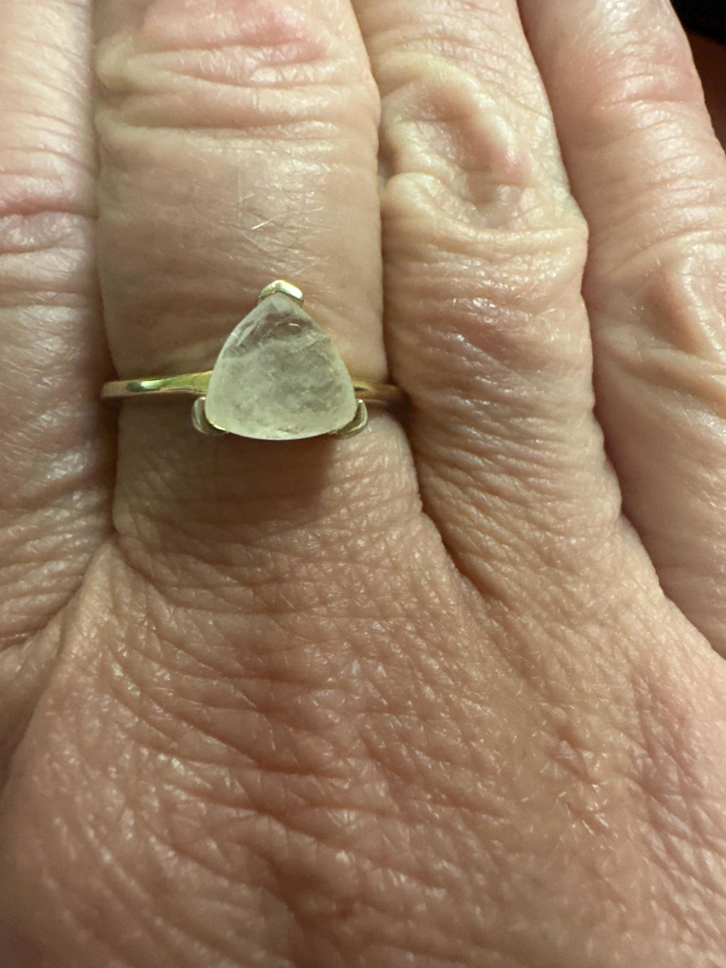 Moonstone Ring ~ 18k Gold Plated ~ MR371