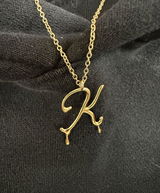 Dripping Initial Necklace