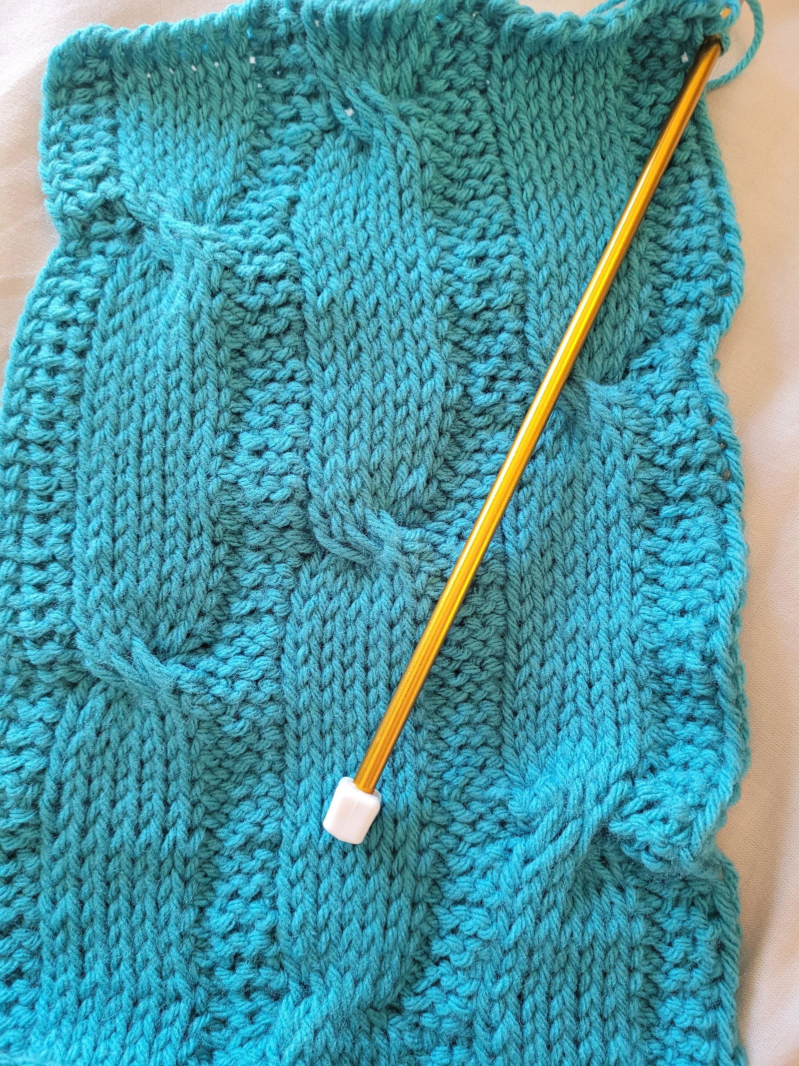 Tunisian Cable Throw – Mary Maxim