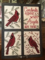 Cardinal Window Frame Plastic Canvas Kit