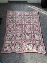 Black & Gray Geometric Afghan