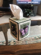 Butterfly Tissue Box Cover Plastic Canvas Kit