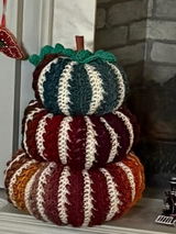 Prism Wheat Stitch Crochet Pumpkins
