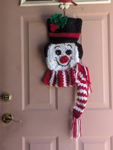 Snowman Door Hanging Crochet Kit