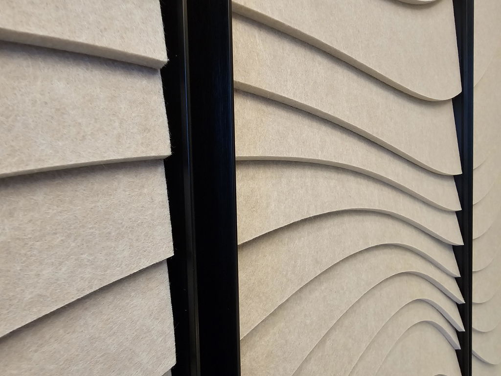Wave Acoustic Panel Set – Sandstone (3 Panels)