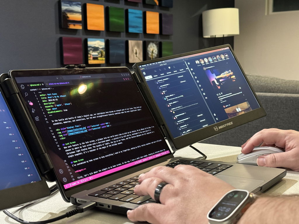 Maxfree S2 14" Triple Monitor for Laptop