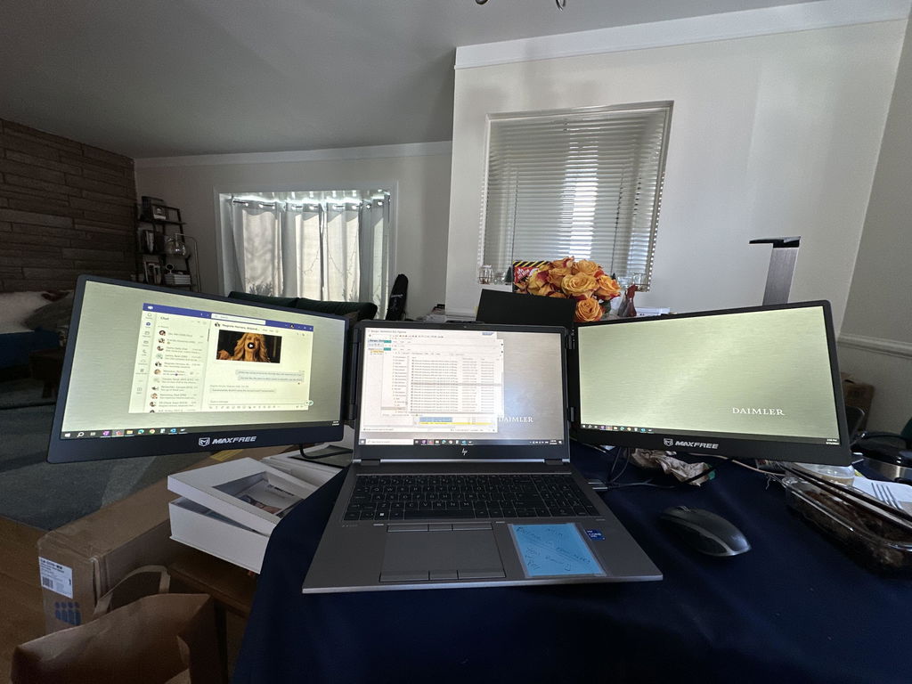 Maxfree S2 14" Triple Monitor for Laptop