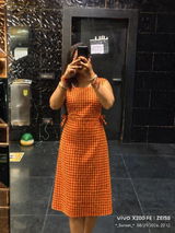 Summer Jam Midi Dress worn by a mazo customer