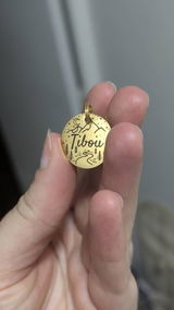 Médaille pour Chien Ronde à Personnaliser