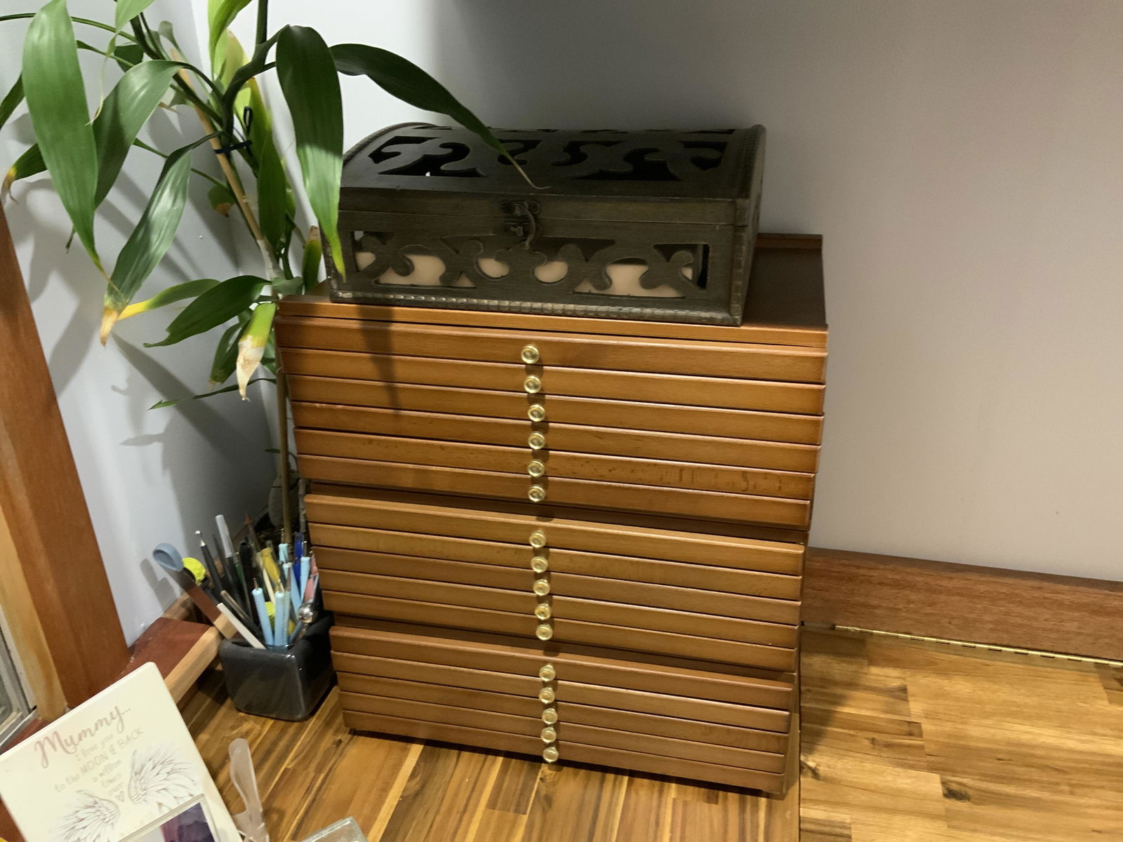 週末値下げ【美品】WoodDream＆Poweful worker ミノーセット MEEDEN Multi-drawer Wood Artist Supply Storage Box,