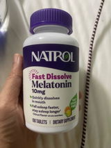 NATROL Melatonin Fast Dissolve 10mg | 100 Tablets | Citrus Flavour