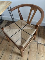 Sagres Teak Wood Dining Chair with Woven Loom Seat