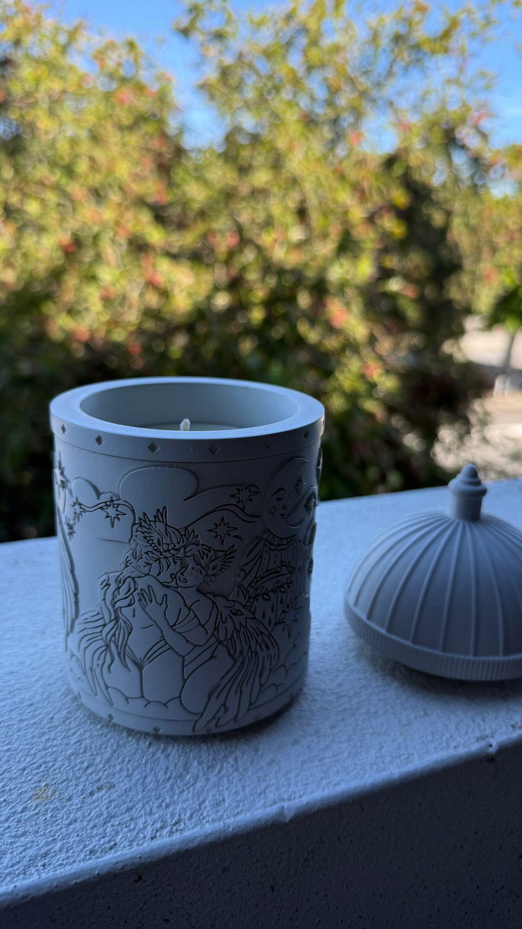 Sappho's Angels in White | Refillable Candle Holder