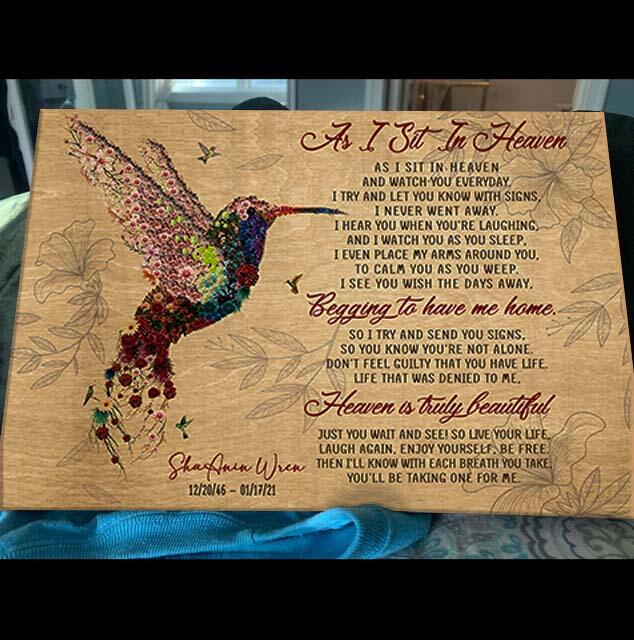 Sympathy gift ideas for loss of father, Bereavement Gifts for Loss of Father, As I Sit In Heaven best in memory gifts
