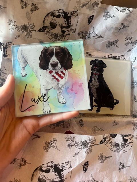 Personalised Glass Photo Coaster Keepsake