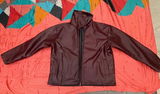 Maroon leather jacket review photo