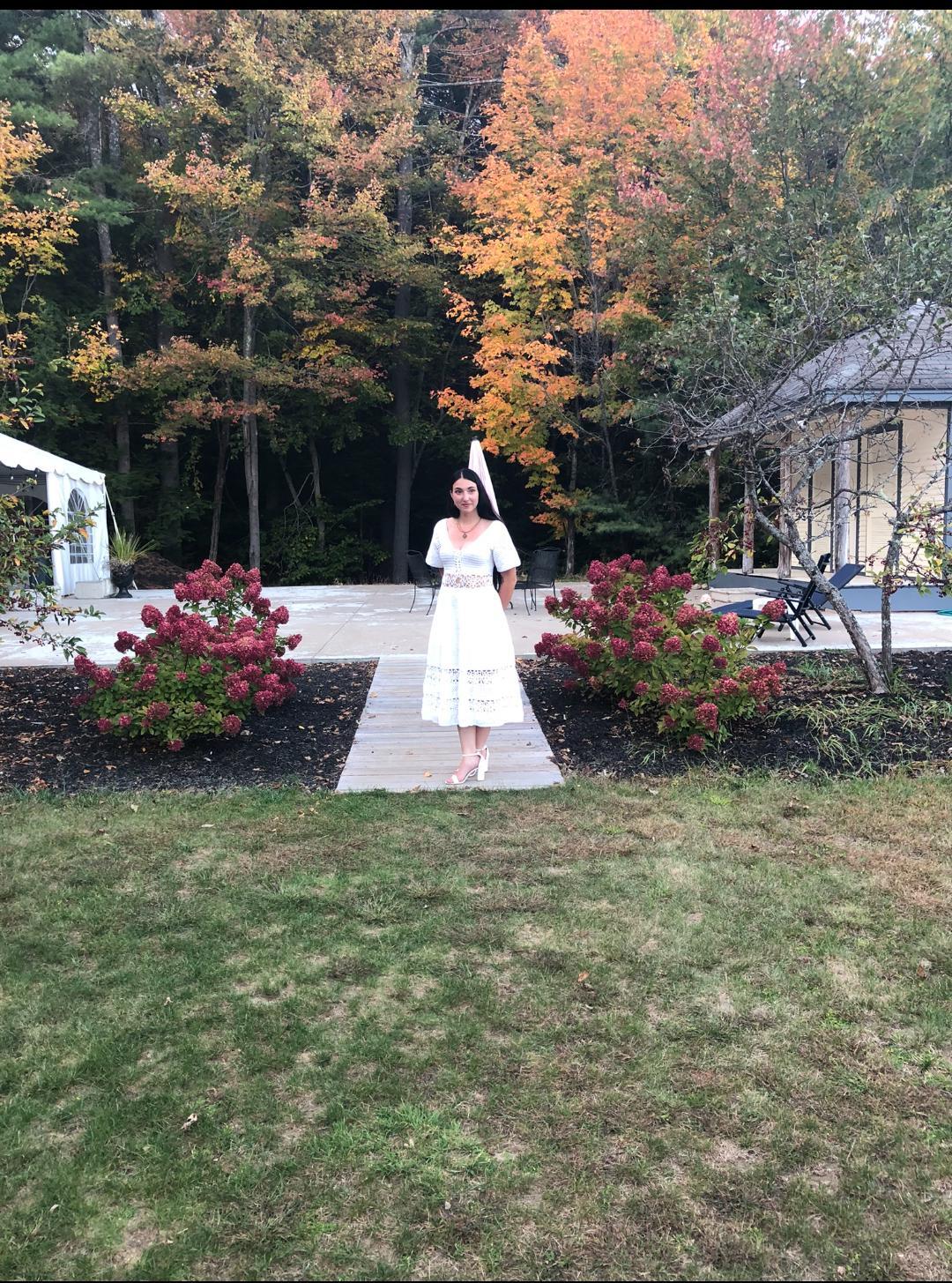 Customer-made Dimension crochet dress by Brittney R.
