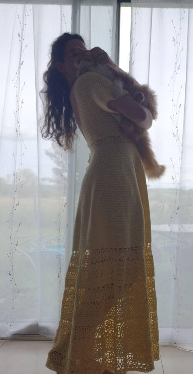 Customer-made Dimension crochet dress by Théa C.