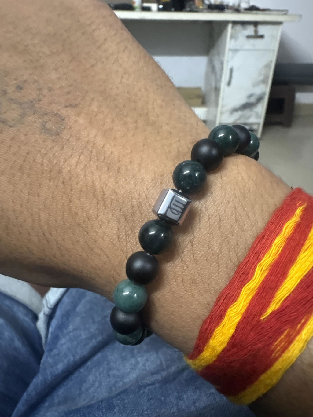 Virgo (Kanya) Zodiac Stone Bracelet with MagSnap 4