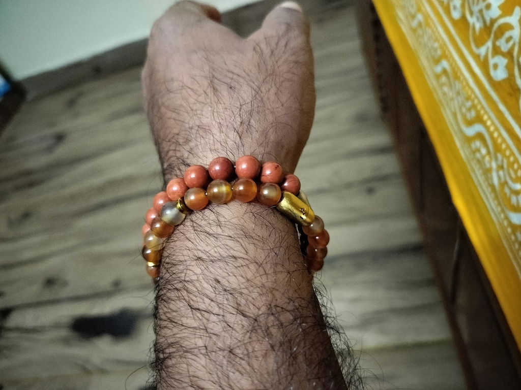 Inner Strength Red Jasper Natural Stone Bracelet