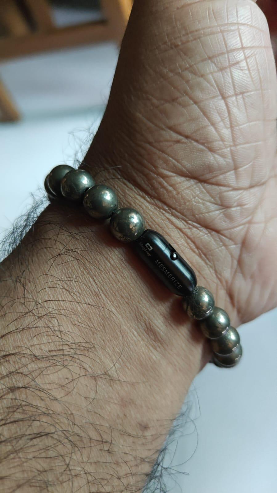 Money Magnet Pyrite Natural Stone Bracelet
