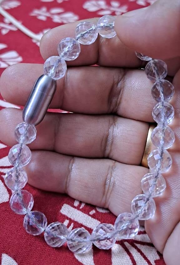 Starlit Aura Quartz Natural Stone Bracelet