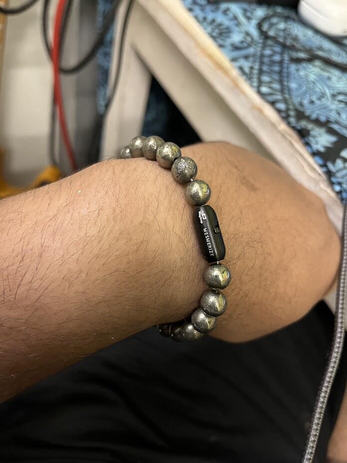 Money Magnet Pyrite Natural Stone Bracelet