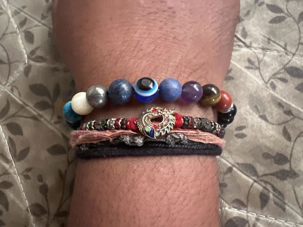 Super 9 Chakra Natural Stone Bracelet