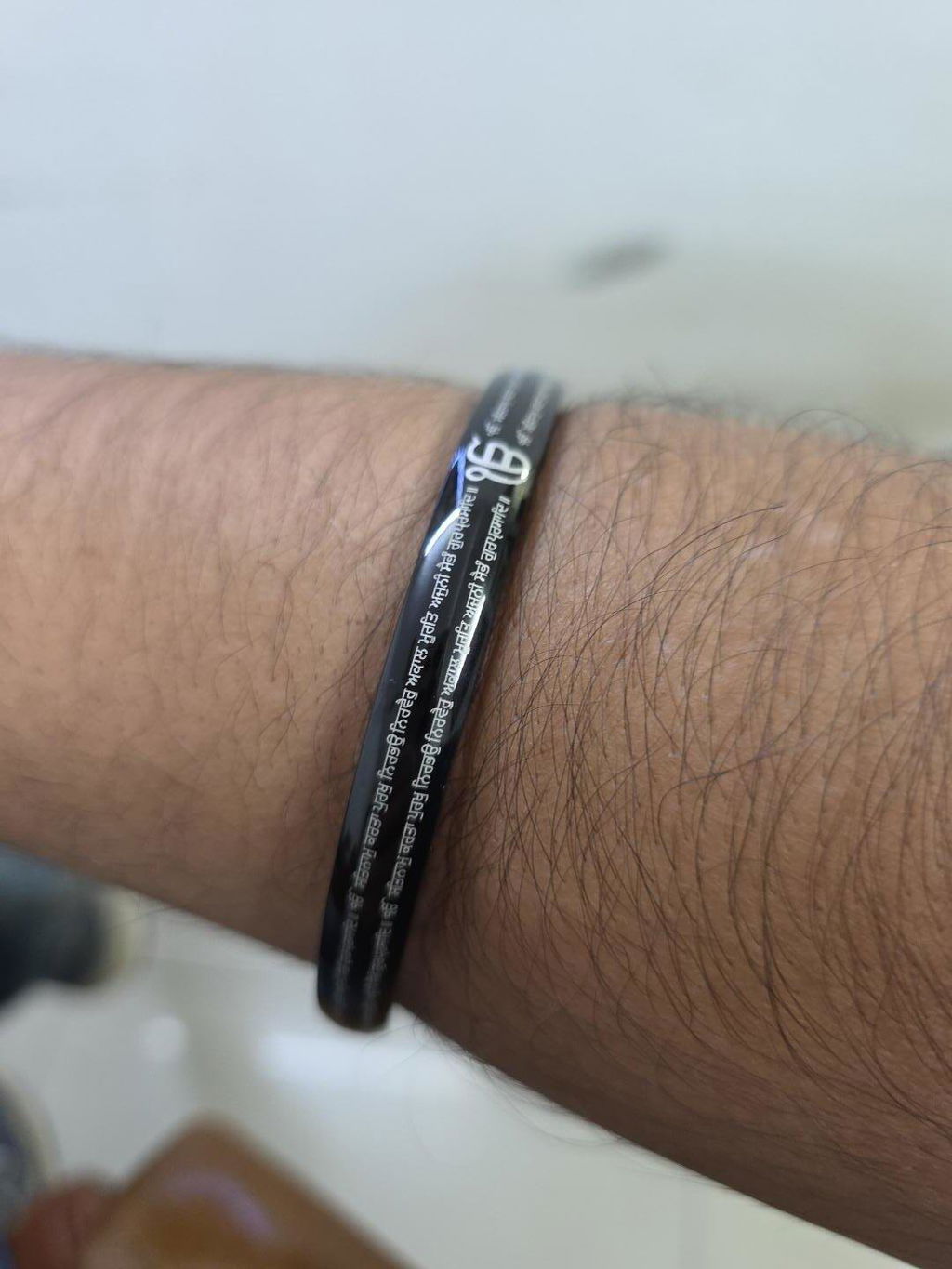 Ik Onkar Satnam Mantra MicroCarved Punjabi Curved Kada
