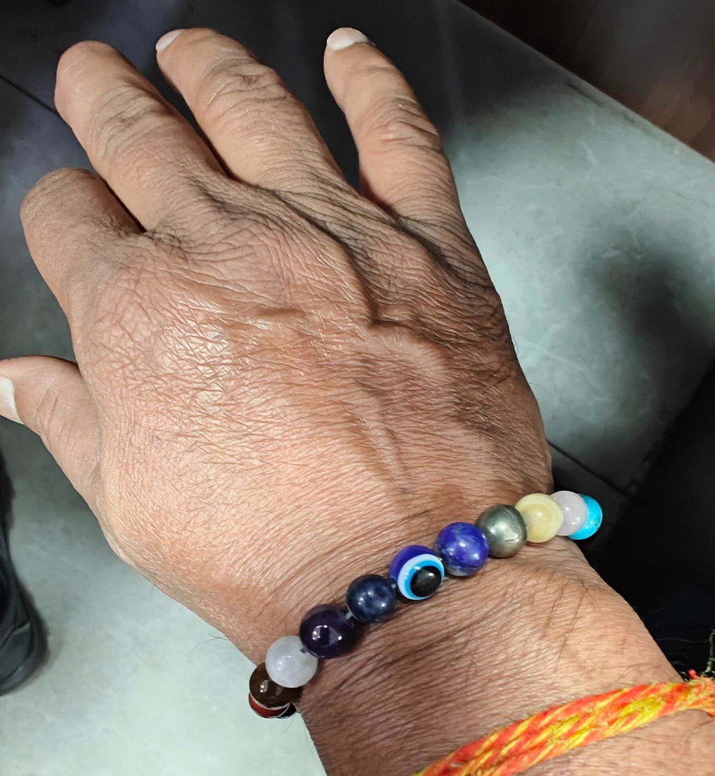 Super 11 Chakra Evil Eye Natural Stone Bracelet
