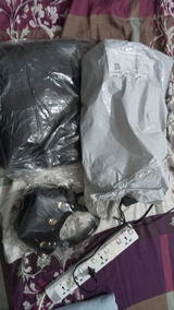 Evora Black Tote Bag With Free Pouch