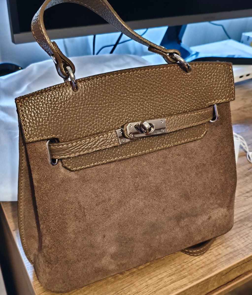 Mia Velour Taupe – Kundenfoto