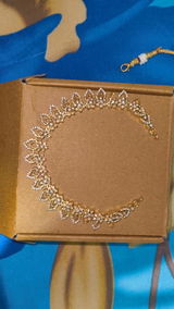 Floral Diamond Look Necklace Set – Bridesmaid / Engagements - Budget Friendly