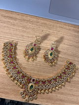Studded Traditional Necklace Set