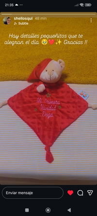 Doudou Osito Mi Primera Navidad
