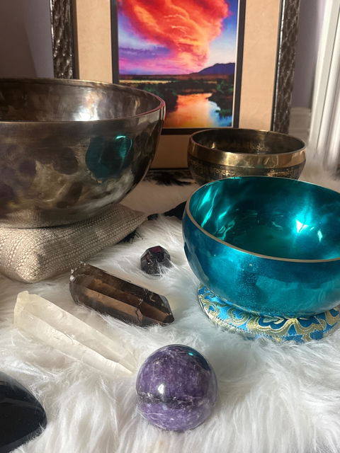 Purple "Galaxy" Lepidolite Spheres