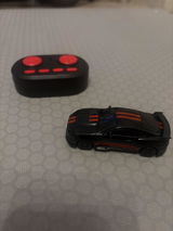 Mini RC drift auto Spider 1:64 4WD ar pulti un APP, melns
